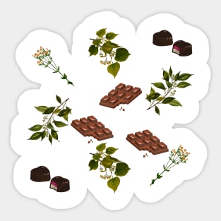 Chocolate and Herbs Sticker